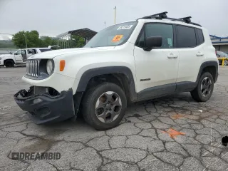 2017 Jeep Renegade Sport with VIN ZACCJBAB0HPF11056, listed as a Copart auction lot 56515405 with 159,547 mi miles and Salvage title. Bid and sale history available at DreamBid. Image 1.