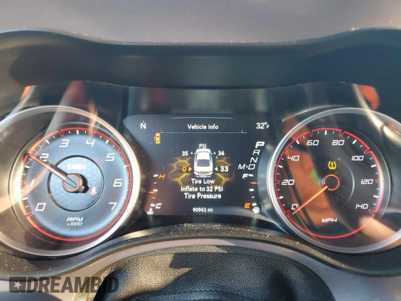 2019 Dodge Charger GT with VIN 2C3CDXHGXKH578962, listed as a Copart auction lot 81716694 with 90,943 mi miles and Salvage Title. Bid and sale history available at DreamBid. Image 9.