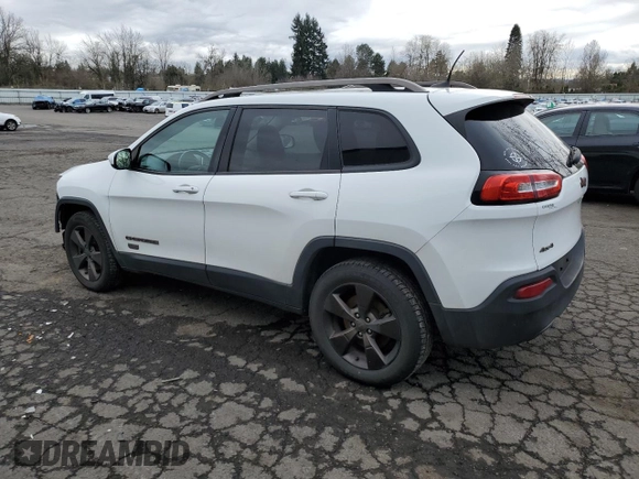 2016 Jeep Cherokee 75th Anniversary with VIN 1C4PJMCB0GW277108, listed as a Copart auction lot 48148015 with 165,954 mi miles and Salvage Title. Bid and sale history available at carsss.com. Image 2.
