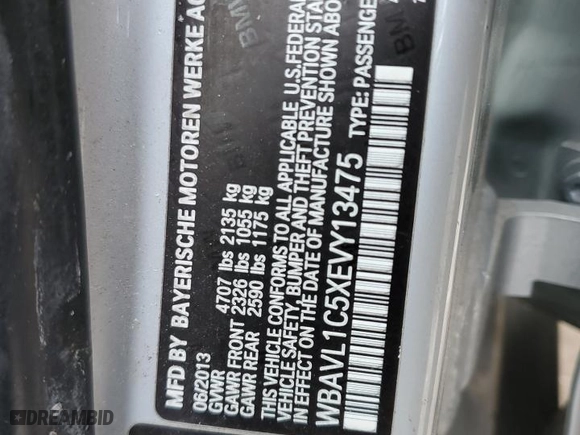 2014 BMW X1 xDrive28i with VIN WBAVL1C5XEVY13475, listed as a Copart auction lot 45987785 with 59,254 mi miles and Salvage Title. Bid and sale history available at carsss.com. Image 12.
