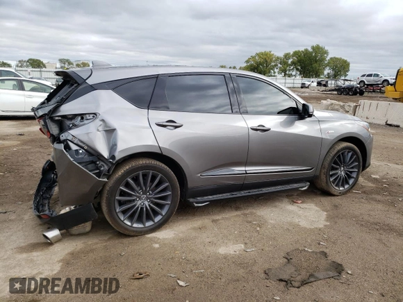 2023 Acura RDX w/A-Spec Advance Package with VIN 5J8TC2H83PL003754, listed as a Copart auction lot 72436684 with 35,576 mi miles and Salvage Title. Bid and sale history available at carsss.com. Image 3.