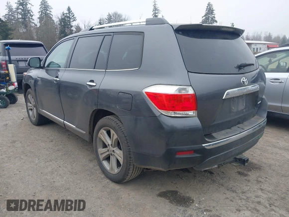 2012 Toyota Highlander Limited with VIN 5TDDK3EH4CS158998, listed as a IAAI auction lot 41891409 with 57,670 mi miles. Bid and sale history available at carsss.com. Image 3.