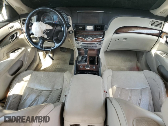 2013 Infiniti M with VIN JN1BY1AR0DM602077, listed as a Copart auction lot 43249275 with 176,392 mi miles and Salvage title. Bid and sale history available at DreamBid. Image 8.
