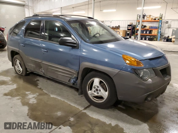 2001 Pontiac Aztek GT z VIN 3G7DA03E71S543523, wystawiony jako Copart lot #78662444 z przebiegiem 179 351 mil mil oraz Szkoda całkowita • Salvage title. Historia ofert i sprzedaży dostępna na DreamBid. Obrazek 4.