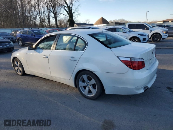 2007 BMW 5 Series 530xi with VIN WBANF73527CU28369, listed as a Copart auction lot 88037485 with 220,281 mi miles and Salvage Title. Bid and sale history available at carsss.com. Image 2.