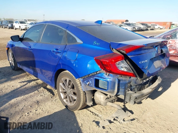 2020 Honda Civic EX-L with VIN 19XFC1F78LE009133, listed as a IAAI auction lot 41157539 with 106,588 mi miles and . Bid and sale history available at DreamBid. Image 3.