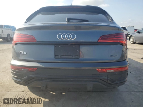 2021 Audi Q5 Sportback Premium Plus with VIN WA15AAFY7M2093321, listed as a Copart auction lot 52825995 with 46,179 mi miles and Clean title. Bid and sale history available at DreamBid. Image 6.