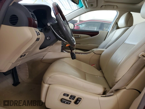 2008 Lexus LS 460 with VIN JTHBL46F485068592, listed as a Copart auction lot 60266575 with 137,014 mi miles and Salvage title. Bid and sale history available at DreamBid. Image 7.