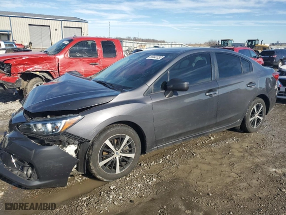 2020 Subaru Impreza Premium with VIN 4S3GKAD66L3611697, listed as a Copart auction lot 88442635 with 58,033 mi miles and Salvage Title. Bid and sale history available at carsss.com. Image 1.