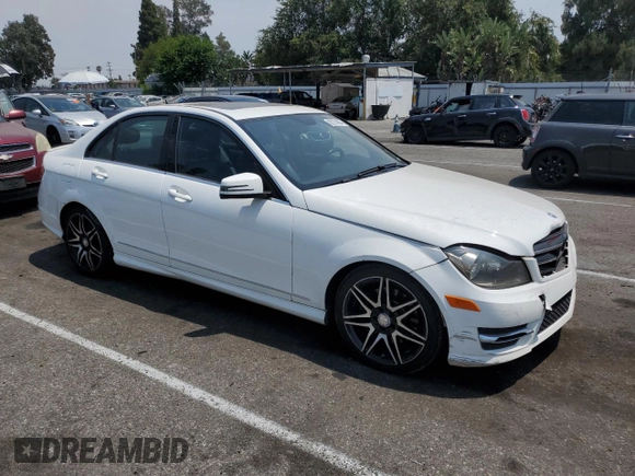 2014 Mercedes-Benz C 350 Sport with VIN WDDGF5HB0ER314501, listed as a Copart auction lot 62274664 with 243,546 mi miles and Salvage Title. Bid and sale history available at DreamBid. Image 4.