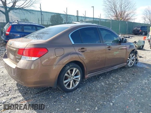 2013 Subaru Legacy Premium with VIN 4S3BMBC64D3014402, listed as a IAAI auction lot 41920146 with Not Provided miles and . Bid and sale history available at DreamBid. Image 4.