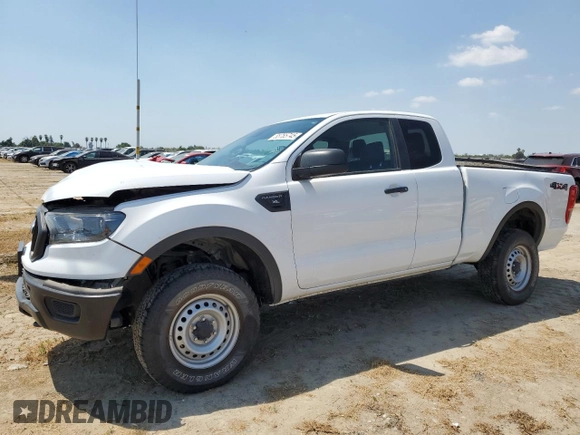 2021 Ford Ranger XL with VIN 1FTER1FH7MLD77427, listed as a Copart auction lot 55785745 with 79,323 mi miles and Salvage title. Bid and sale history available at DreamBid. Image 1.