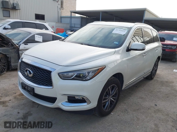2018 Infiniti QX60 with VIN 5N1DL0MM8JC524403, listed as a IAAI auction lot 41792813 with 116,760 mi miles and . Bid and sale history available at DreamBid. Image 17.