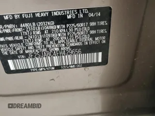 2015 Subaru Forester 2.5i with VIN JF2SJABC4FH429656, listed as a Copart auction lot 53990575 with 50,741 mi miles and Salvage Title. Bid and sale history available at carsss.com. Image 13.