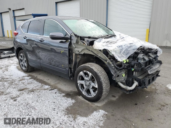 2017 Honda CR-V EX with VIN 2HKRW2H56HH682866, listed as a Copart auction lot 36365063 with 57,302 mi miles. Bid and sale history available at carsss.com. Image 4.