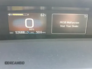 2022 Toyota Prius L Eco with VIN JTDKAMFU9N3169978, listed as a Copart auction lot 51473665 with 52,688 mi miles and Salvage Title. Bid and sale history available at carsss.com. Image 9.