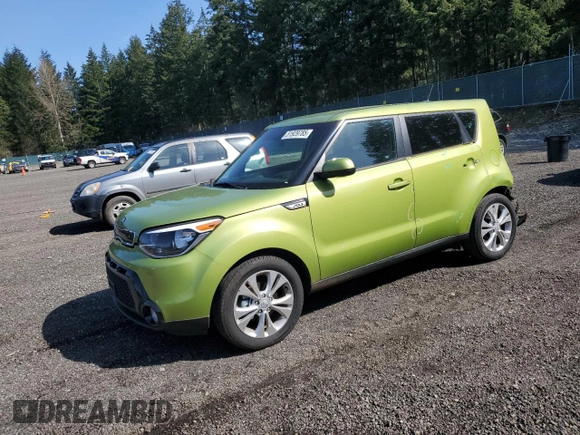 2016 Kia Soul + with VIN KNDJP3A52G7831187, listed as a Copart auction lot 51929785 with 33,024 mi miles and Salvage Title. Bid and sale history available at carsss.com. Image 1.