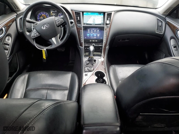 2014 Infiniti Q50 Hybrid Sport with VIN JN1AV7AR1EM702889, listed as a Copart auction lot 86633424 with 109,297 mi miles and Salvage Title. Bid and sale history available at carsss.com. Image 8.