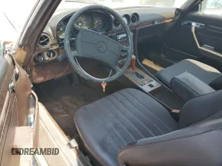 1987 Mercedes-Benz 560 with VIN WDBBA48D3HA058841, listed as a Copart auction lot 76201444 with 143,825 mi miles and Salvage Title. Bid and sale history available at carsss.com. Image 8.