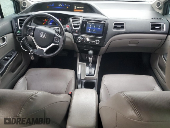 2015 Honda Civic Sedan EX-L with VIN 2HGFB2F9XFH528723, listed as a Copart auction lot 45241585 with 190,630 mi miles and Salvage Title. Bid and sale history available at carsss.com. Image 8.
