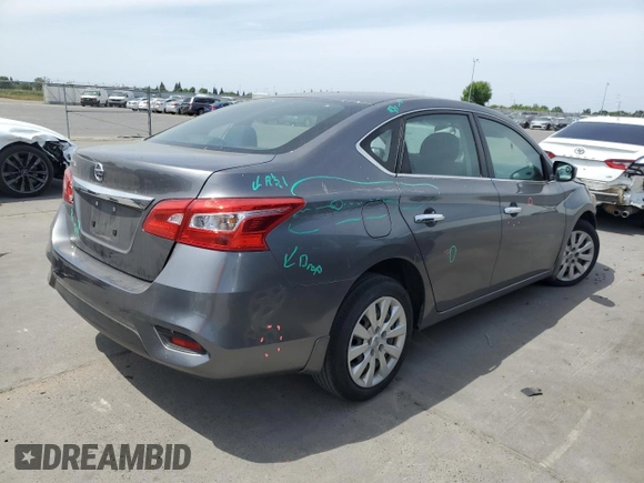 2019 Nissan Sentra S z VIN 3N1AB7AP5KY423252, wystawiony jako Copart lot #54676075 z przebiegiem 54 812 mil mil oraz Szkoda całkowita • Salvage title. Historia ofert i sprzedaży dostępna na DreamBid. Obrazek 3.
