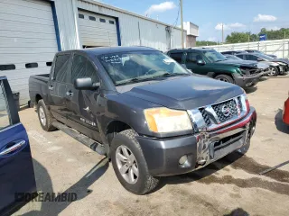 2009 Nissan Titan SE with VIN 1N6BA07D69N306356, listed as a Copart auction lot 63165873 with 126,758 mi miles and Salvage Title. Bid and sale history available at carsss.com. Image 4.