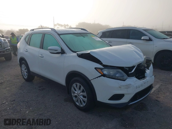 2016 Nissan Rogue SL with VIN 5N1AT2MT4GC771805, listed as a IAAI auction lot 41486830 with 117,381 mi miles. Bid and sale history available at carsss.com. Image 1.
