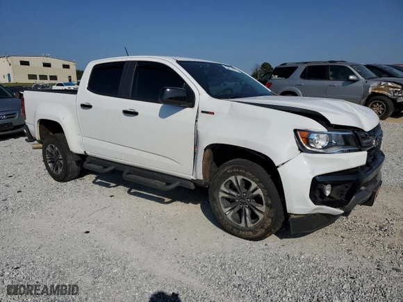 2021 Chevrolet Colorado 4WD Z71 with VIN 1GCPTDE15M1204579, listed as a Copart auction lot 75013414 with 47,003 mi miles and Salvage Title. Bid and sale history available at carsss.com. Image 4.