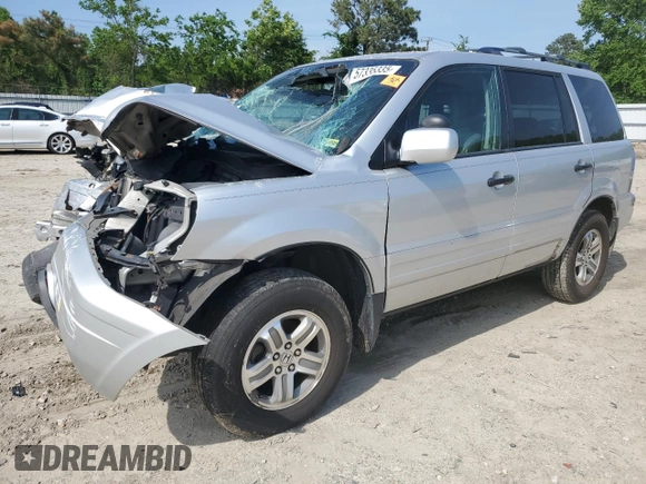 2005 Honda Pilot EX-L z VIN 2HKYF18785H570914, wystawiony jako Copart lot #57335335 z przebiegiem 277 670 mil mil oraz Czysty tytuł • Clean title. Historia ofert i sprzedaży dostępna na DreamBid. Obrazek 1.