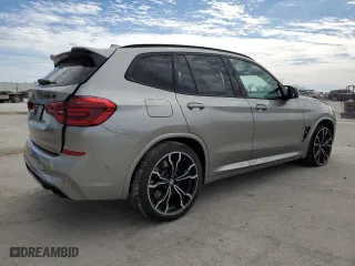 2020 BMW X3 M Competition with VIN 5YMTS0C0XLLA58035, listed as a Copart auction lot 42743124 with 47,680 mi miles. Bid and sale history available at carsss.com. Image 3.