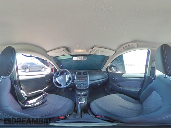 2015 Nissan Versa SV with VIN 3N1CN7AP5FL851292, listed as a Copart auction lot 59463915 with 35,365 mi miles and Salvage title. Bid and sale history available at DreamBid. Image 14.