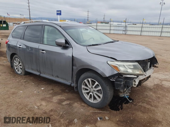 2015 Nissan Pathfinder S z VIN 5N1AR2MM0FC711042, wystawiony jako Copart lot #54342405 z przebiegiem 115 238 mil mil oraz Szkoda całkowita • Salvage title. Historia ofert i sprzedaży dostępna na DreamBid. Obrazek 4.