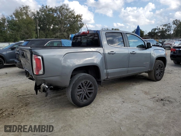 2020 GMC Canyon 2WD SLE with VIN 1GTG5CEN9L1118892, listed as a Copart auction lot 43500175 with 53,587 mi miles and Salvage Title. Bid and sale history available at carsss.com. Image 3.