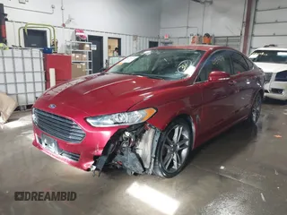 2015 Ford Fusion Titanium with VIN 3FA6P0K91FR113892, listed as a IAAI auction lot 41379676 with 195,091 mi miles. Bid and sale history available at carsss.com. Image 17.