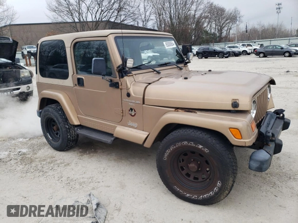 1999 Jeep Wrangler Sahara with VIN 1J4FY49S1XP409859, listed as a Copart auction lot 85006954 with 145,860 mi miles and Clean Title. Bid and sale history available at carsss.com. Image 4.