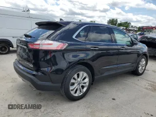 2020 Ford Edge Titanium with VIN 2FMPK3K99LBB21615, listed as a Copart auction lot 61408575 with 28,507 mi miles and Salvage title. Bid and sale history available at DreamBid. Image 3.
