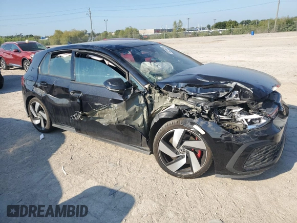 2022 Volkswagen Golf GTI SE with VIN WVWN87CD7NW199767, listed as a Copart auction lot 70205224 with 51,550 mi miles and Salvage Title. Bid and sale history available at carsss.com. Image 4.