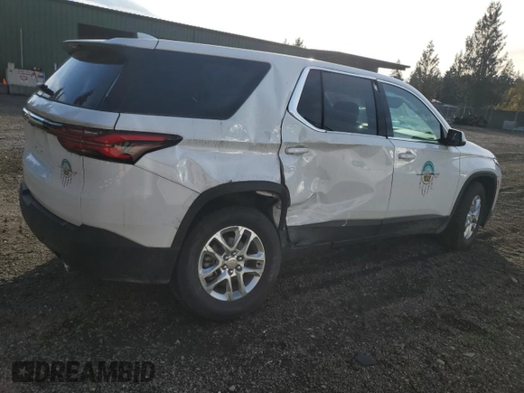 2023 Chevrolet Traverse LS with VIN 1GNEVLKW1PJ224447, listed as a Copart auction lot 77578034 with 0 mi miles and Salvage Title. Bid and sale history available at carsss.com. Image 3.