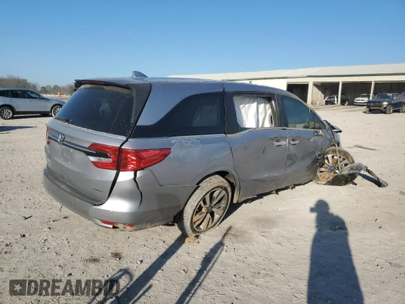 2022 Honda Odyssey Touring with VIN 5FNRL6H89NB048701, listed as a Copart auction lot 45966515 with Not provided miles and Salvage title. Bid and sale history available at DreamBid. Image 3.