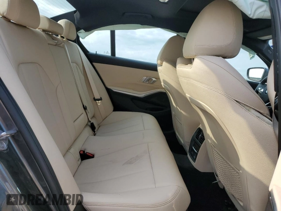 2020 BMW 3 Series 330i xDrive with VIN 3MW5R7J08L8B36516, listed as a Copart auction lot 53005595 with 55,841 mi miles and Salvage title. Bid and sale history available at DreamBid. Image 10.