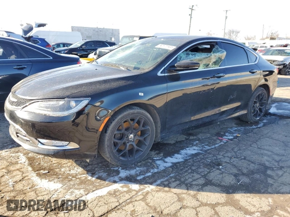 2016 Chrysler 200 C with VIN 1C3CCCEG4GN135818, listed as a Copart auction lot 43686035 with 115,078 mi miles and Clean Title. Bid and sale history available at carsss.com. Image 1.