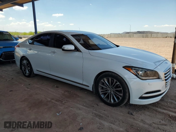 2015 Hyundai Genesis 3.8L z VIN KMHGN4JE2FU060991, wystawiony jako Copart lot #59415825 z przebiegiem 148 298 mil mil oraz Czysty tytuł • Clean title. Historia ofert i sprzedaży dostępna na DreamBid. Obrazek 4.