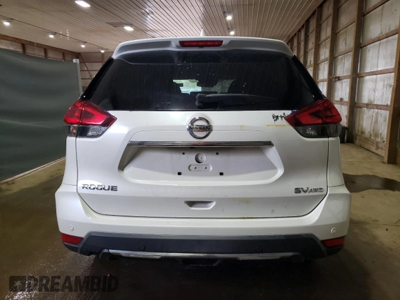 2019 Nissan Rogue SV with VIN KNMAT2MV9KP549767, listed as a Copart auction lot 54419235 with 58,400 mi miles and Salvage Title. Bid and sale history available at carsss.com. Image 6.