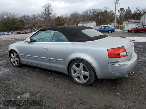 2003 Audi A4 3.0L with VIN WAUAT48H93K014420, listed as a Copart auction lot 43073325 with 98,421 mi miles and Salvage title. Bid and sale history available at DreamBid. Image 2.