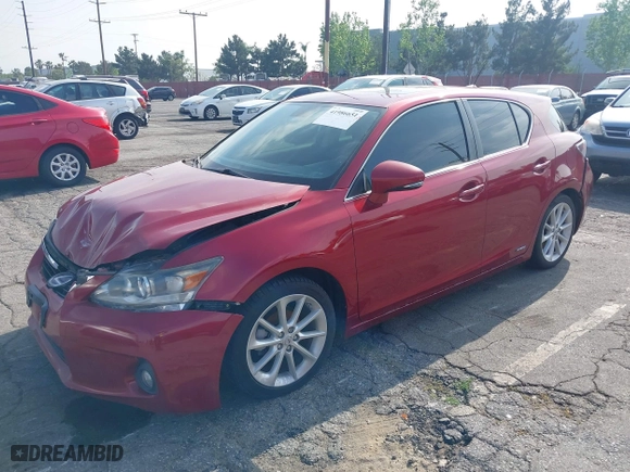 2012 Lexus CT 200h with VIN JTHKD5BH2C2101769, listed as a IAAI auction lot 41986651 with 146,642 mi miles. Bid and sale history available at carsss.com. Image 18.