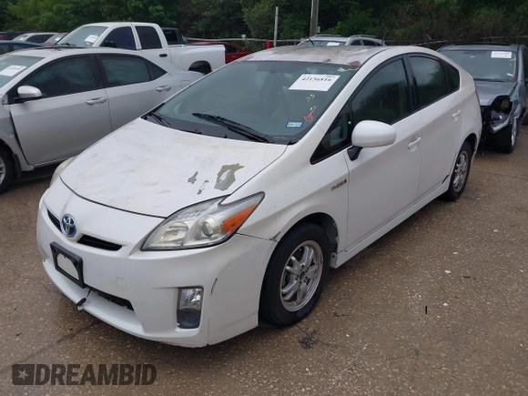 2010 Toyota Prius II with VIN JTDKN3DU6A0188131, listed as a IAAI auction lot 42156816 with 191,003 mi miles. Bid and sale history available at carsss.com. Image 2.