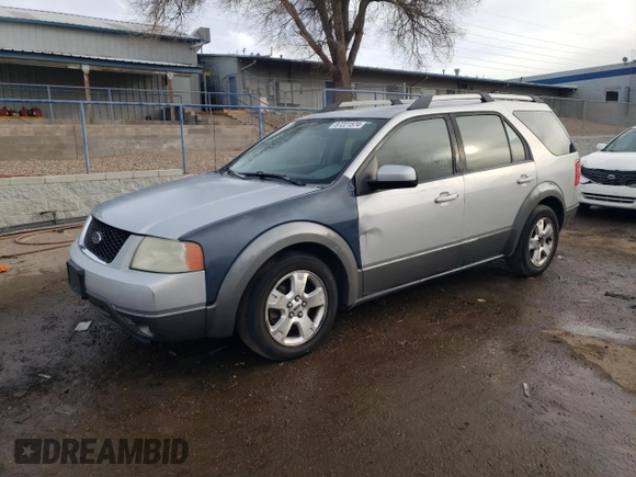 2005 Ford Freestyle SEL z VIN 1FMDK05165GA15433, wystawiony jako Copart lot #87221574 z przebiegiem Nie podano mil oraz Szkoda całkowita • Salvage title. Historia ofert i sprzedaży dostępna na DreamBid. Obrazek 1.