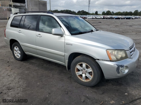 2003 Toyota Highlander with VIN JTEHF21AX30139394, listed as a Copart auction lot 71506494 with 219,641 mi miles and Clean Title. Bid and sale history available at carsss.com. Image 4.