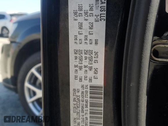 2018 Dodge Journey GT with VIN 3C4PDCEG0JT362716, listed as a Copart auction lot 50614345 with 105,884 mi miles and Salvage title. Bid and sale history available at DreamBid. Image 13.