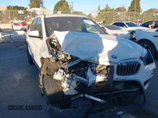 2019 BMW X1 sDrive28i with VIN WBXHU7C54K3H45462, listed as a IAAI auction lot 41209117 with 52,719 mi miles. Bid and sale history available at carsss.com. Image 1.